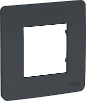 Рамка универсальная Schneider Electric Unica Studio 1-м. антрацит